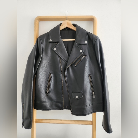 Leather Motorcycle Jacket - Picture 1 of 3